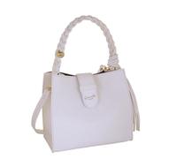 Camomilla Bolso de Mano Mujer, con bandolera, piel sintética, colección Jelly Bag, talla S, color blanco