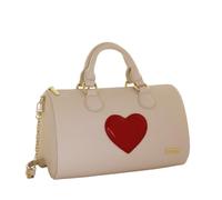 Camomilla Bolso de Mano Mujer, con Bandolera, Piel Sintética, Colección Love Bag, Color Blanco