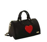 Camomilla Bolso de Mano Mujer, con Bandolera, Piel Sintética, Colección Love Bag, Color Negro