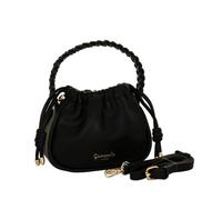 Camomilla Bolso de Mano Mujer, con Bandolera, Piel Sintética, Colección Soft Kiss, Talla S, Color Negro