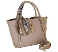 Camomilla Bolso de Mano Mujer, con Bandolera, Piel Sintética, Colección Sweet and Chic, Talla M, Color Beige