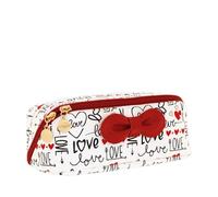 Camomilla Bolso de Maquillaje Mujer, Piel Sintética, Colección Love, Talla M, Color Blanco