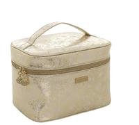 Camomilla Bolso de Maquillaje Mujer, Piel Sintética, Colección Shell Shine, Talla M, Color Dorado