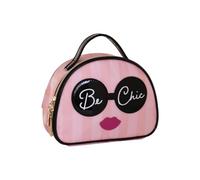 Camomilla Bolso de Maquillaje Mujer, Poliéster, Colección Be Chic, Talla M, Color Rosa