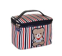 Camomilla Bolso de Maquillaje Mujer, Tejido Técnico, Colección Tommy, Talla M, Color Azul