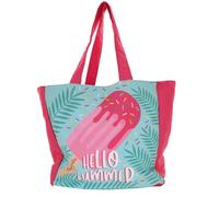 Camomilla Bolso de Playa Mujer, Poliéster, Colección Hello, Talla M, Color Fucsia