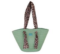 Camomilla Bolso Tote de Playa Mujer, Fibras Naturales, Colección Leo, Talla M, Color Verde