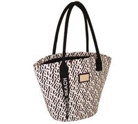 Camomilla Bolso Tote de Playa Mujer, Fibras Naturales, Colección Miami, Talla M, Color Negro