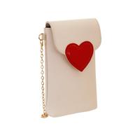 Camomilla Funda para Móvil Mujer, con Bandolera, Piel Sintética, Colección Love Bag, Color Blanco