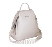 Camomilla Mochila Chic Mujer, Piel Sintética, Colección Frizzy, Color Blanco