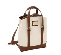 Camomilla Mochila Mujer, Piel Sintética, Colección Toffee, Color Blanco