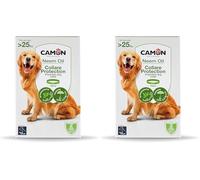 Camon Collar Barrera al Aceite de neem, Electromágnetica Insectos y plagas, Talla Grande - 1000 g (Paquete de 2)