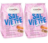 CAMON En limpie Talco 80 Piezas para artículos para Mascotas Perros (Paquete de 2)