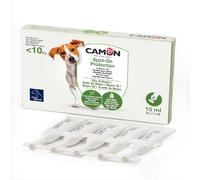 Camon | Spot-On Protection para Perros (0-10 kg), 5 ampollas de 3 ml con Aceite de nim, Natural y eficaz