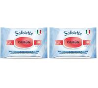 Camon toallitas húmedas con fragáncia Aceite árbol del té para la Higiene de Patas de Perros y Gatos - Limpieza Profunda y Efectiva en un Solo Paso - Limpiador de Patas para Mascotas - 40 Unidades.