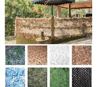 Camouflage 2023 Nuevo Espesado 210D Netz Redes de protección Solar Vela Solar 3x4m -Amarillo-B Funda de Coche para decoración de Fiestas, Camping, protección Solar