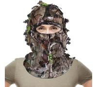 Camouflage Hood Head Cover - 3D Full Face, Hunting Fishing Headgear, Concealment, Outdoor Accessory, Lightweight Breathable Gear | Field Game Protection for Hunting Camping Outdoor