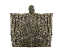 Camouflage Hunting Apparel, 3d Effect Invisible Cape, 62.99x47.24 Inches Breathable Leaves Camouflage, Lightweight Portable Material for UV Protection, Bird Watching Gear