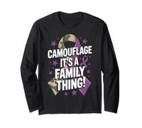 Camouflage It's A Family Thing Purple Up Military Kids Manga Larga