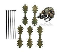 Camouflage Leaf Strips - 5-Piece Concealment Hunting Ties, Portable Outdoor Gear Match Accessory | Natural Blend Hidden Design, Games Enthusiasts Challenges Matches Field Exercises Wilderness Jungle S