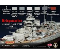 Camouflage Set LifeColor CS09 GERMAN NAVY WWII SET1 Kriegsmarine