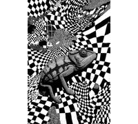 Camouflaged Chaos - Chameleon Dot Grid Journal: A Surreal 6" x 9" Dot Grid Notebook for Visionary Notes and Creative Doodles