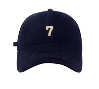 Camp Cap Herren Primavera/Verano Big Head Soft Top 7 Digital Solid Duck Tongue Hat Baseball Hat Retro Cap, marine, Talla única