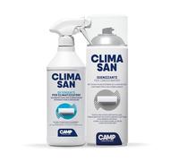 CAMP Climasan Kit Limpiador y Detergente para Sistemas de Climatización - Tratamiento Completo para Aire Acondicionado, Mejora Calidad del Aire y Elimina Olores, Made in Italy