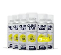 CAMP Climasan One Shot - Spray Limpiador Aire Acondicionado e Interior Coche, Limpieza Aire Acondicionado con Acción Purificadora-Ideal para Remover Gérmenes y Bacterias-Made in Italy, 12x200 ml