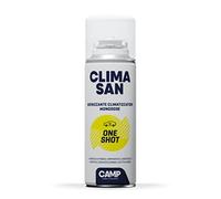 CAMP Climasan One Shot - Spray Limpiador Aire Acondicionado e Interior Coche, Limpieza Aire Acondicionado con Acción Purificadora-Ideal para Remover Gérmenes y Bacterias-Made in Italy, 200 ml