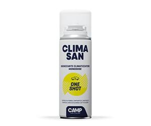 CAMP Climasan One Shot - Spray Limpiador Aire Acondicionado e Interior Coche, Limpieza Aire Acondicionado con Acción Purificadora-Ideal para Remover Gérmenes y Bacterias-Made in Italy, 200 ml