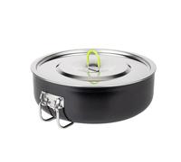 Camp Cookware Pot | Sartén multiusos antiadherente para mochileros | Sartén de camping | para viajes, mochileros, senderismo, pesca y actividades al aire libre