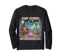 Camp Cosmos Bigfoot Alien UFO Marshmallow Camping Galaxy Art Manga Larga