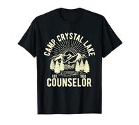 Camp Counselor Retro Summer Director Camper Staff Camping Camiseta