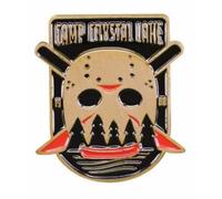Camp Crystal Lake Jason Voorhees Mask Friday The 13th 1.1" Pin esmaltado, 1.1 Inches, Esmalte, Esmalte