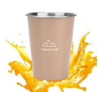 Camp Cup Stainless Steel Compact - Cold Drinks Coffee Drinkware System, Portable Hiking Cup Design, Outdoor Beach Travel Backpacking Mountain Climbing Use, Indoor Outdoor Activity