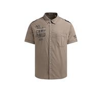 Camp David Camisa para hombre con estampado trasero, bolsillo en el pecho y bordados, Rock Ridge, XXL