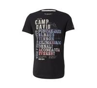CAMP DAVID Camiseta azul cielo / gris claro / rojo pastel / negro M azul cielo / gris claro / rojo pastel / negro