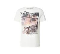 CAMP DAVID Camiseta 'Dune Crusher' marrón / gris oscuro / albaricique / blanco S marrón / gris oscuro / albaricique / blanco
