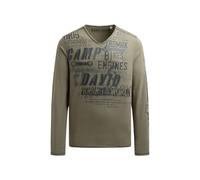 CAMP DAVID Camiseta gris / caqui L gris / caqui