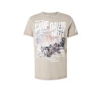 CAMP DAVID Camiseta piedra / lila / negro / blanco M piedra / lila / negro / blanco