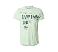CAMP DAVID Camiseta verde / verde claro / negro, Talla XXL