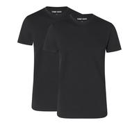 CAMP DAVID Camisetas de Hombre, 2er Paquete - Crew Cuello 2P, Algodón Stretch