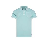 Camp David Polo de piqué con espalda para hombre, Menta marina, XL
