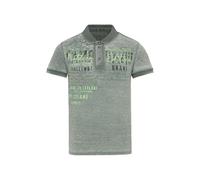 Camp David Polo para hombre con aspecto desgastado con logotipo Artworks Evergreen, XXL