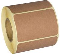 Camp Galaxy Pegatinas de papel kraft marrón natural de 2x3 pulgadas (350 por rollo) - Pegatinas rectangulares en blanco para propietarios de tiendas, etiquetas de precios, ventas de liquidación