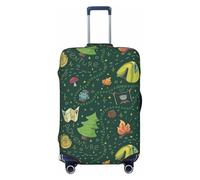 Camp In The Forest - Fundas protectoras elásticas para equipaje de viaje, 45,7 a 81,3 cm, Black, S