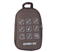 Camp Kitchen Organizer, Camping Utensils Set Bag, Waterproof Outdoor Tableware,14.96x9.06x1.18Inches Men Women and Adults on Camping Trips, Outdoor Adventures