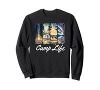 Camp Life Outdoor Adventure Design Tess Bag Mugs and More Sudadera