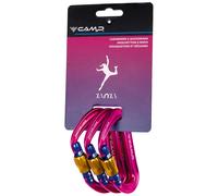 Camp - Mosquetones Escalada - Photon Lock Janja 3 Pack - Rosa Rosa one size